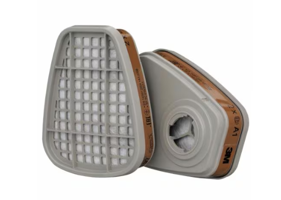 3M Filtres pour appareil de protection respiratoire réutilisables A1 6051, lot de 2