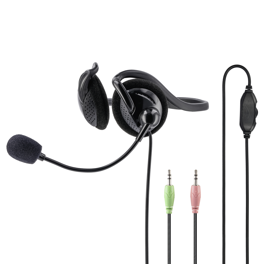 HAMA 00139920 écouteur/casque Avec fil Minerve Bureau/Centre d'appels Noir