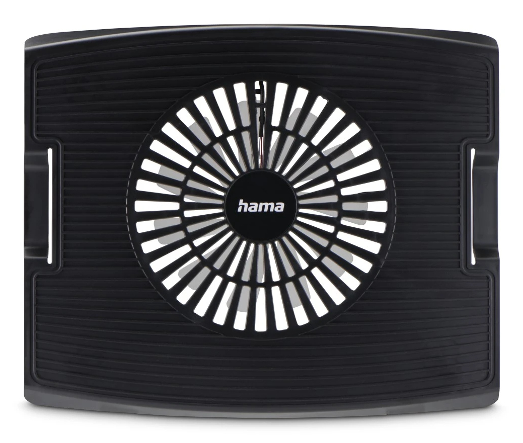 HAMA Refroidisseur pour ordinateur portable Wave Noir LED bleu 15,6 pouces USB