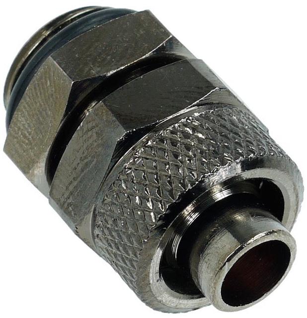 ohne Hersteller Embout droit G1/4 Pouces AG sur 11/8mm - nickel noir