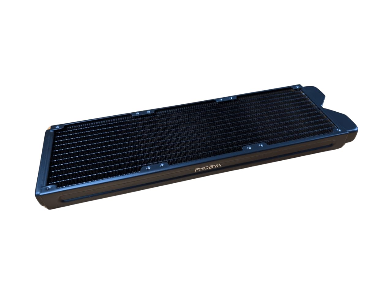 Alphacool Phobya R27-S360 Radiator, 360 mm Radiator, 18 FPI, Kupferlamellen, 2x G1/4-Zoll-Anschlüsse – noir