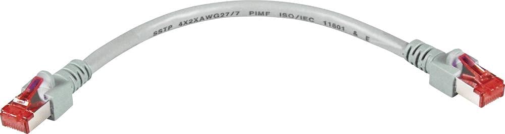 EBP RJ45 Patchkabel S/FTP, Cat.6, LSZH, 0.15m, grau
