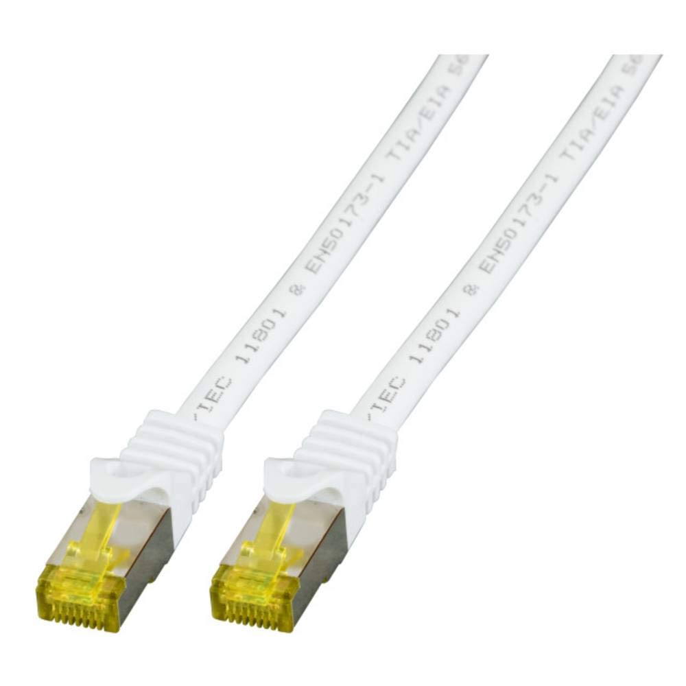 EBP RJ45 Patchkabel S/FTP Cat.6A LSZH Cat.7 Rohk. 1,5m weiß