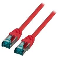 EBP RJ45 Patchkabel S/FTP, Cat.6A, LSZH, 10m, rot