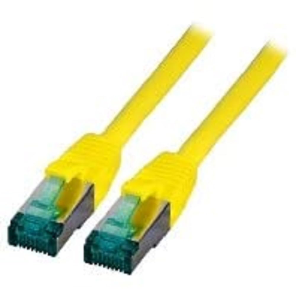 EBP RJ45 Patchkabel S/FTP, Cat.6A, LSZH, 1m, gelb
