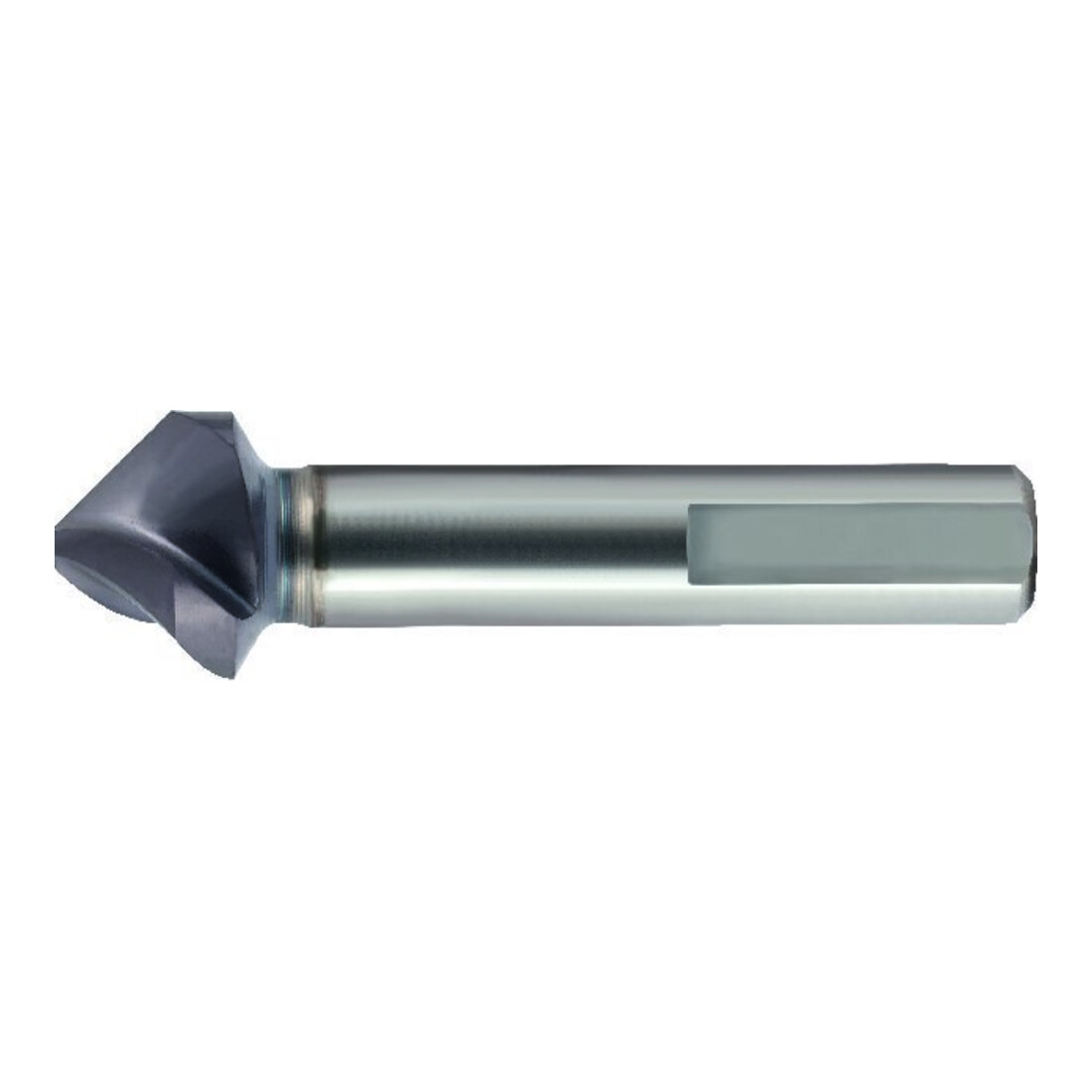 Gühring GÜHRING Fraise conique SpyroTec HSCO spiralisée Forme C 90° Tige 3 faces 10,4 mm TiAlN