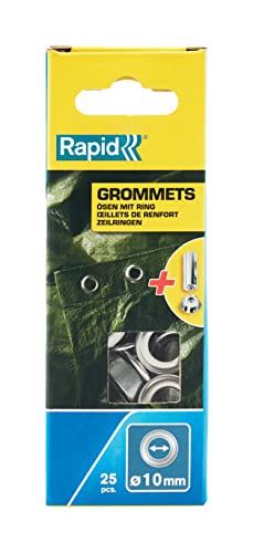 Rapid Œillets de renfort 5000412 en acier Ø 10 mm boite de 25 pièces