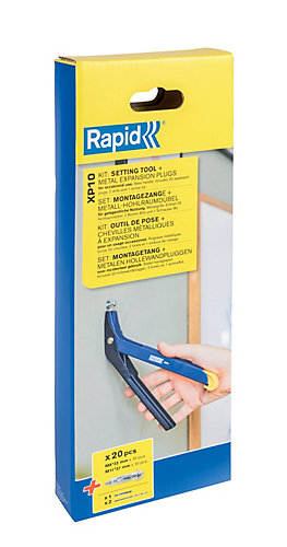 Rapid Kit pince de pose XP10 + 20 chevilles