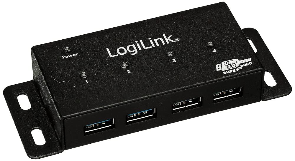 LOGILINK UA0149 USB 2.0 HUB 4-Port 4xUSB 3.0 montierbar