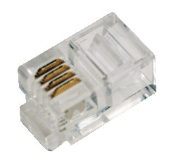 LOGILINK RJ10-Modularstecker, 4P4C, ungeschirmt, 100 Stk.