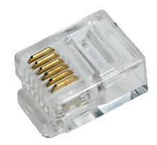 LOGILINK Modular Plug for flat cables, RJ12 6P6C