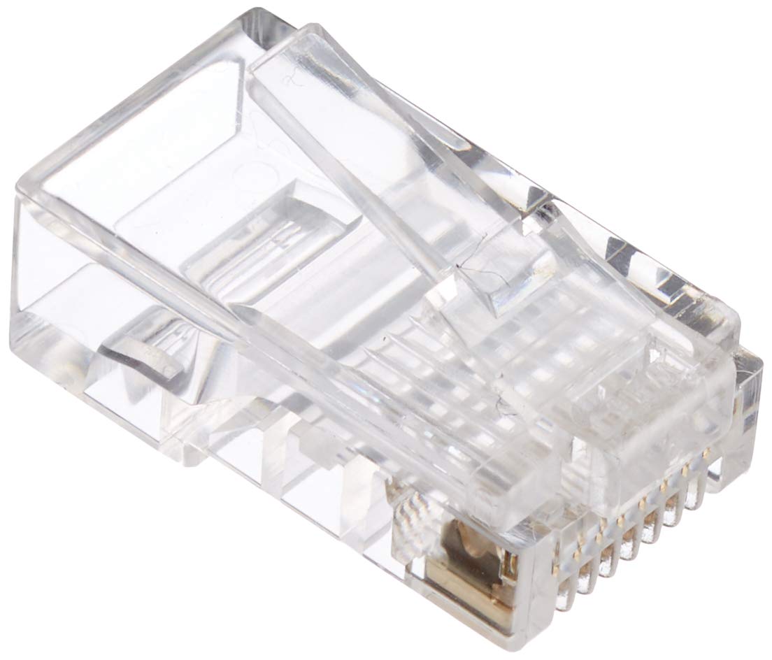 LOGILINK Modular Plug for flat cables 100pcs, RJ45 8P8C