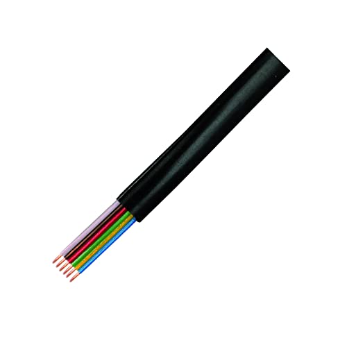 LOGILINK Modular Flat Cable 6-wire, colour black, 100m