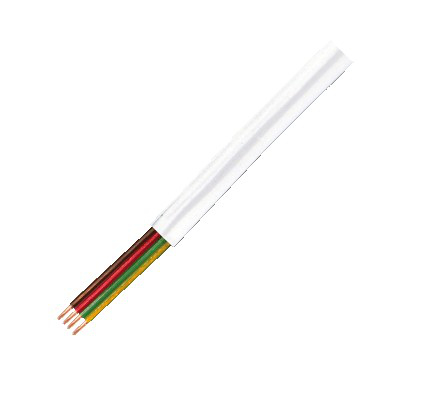 LOGILINK Modular Flat Cable 4-wire, colour white, 100m