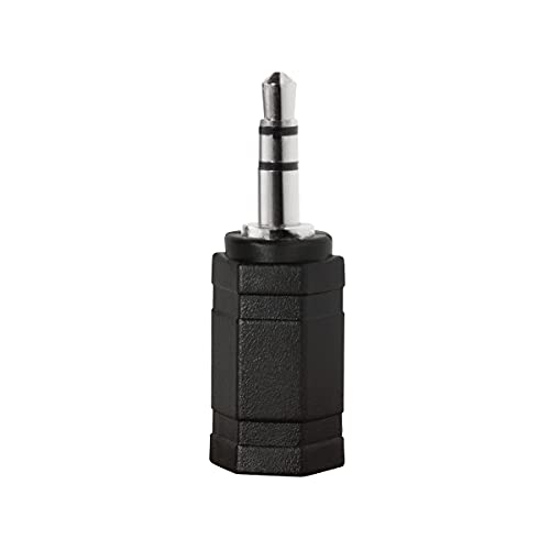 LOGILINK Audio Adapter 3,5mm Male -> 2,5mm female, schwarz