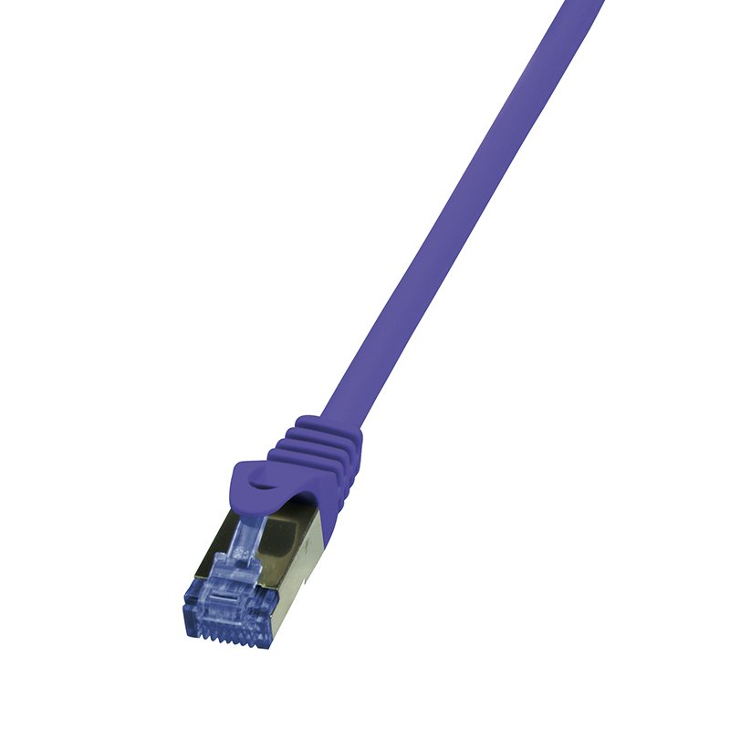 LOGILINK Patchkabel CAT6A  S/FTP 26/7 AWG violett 1m