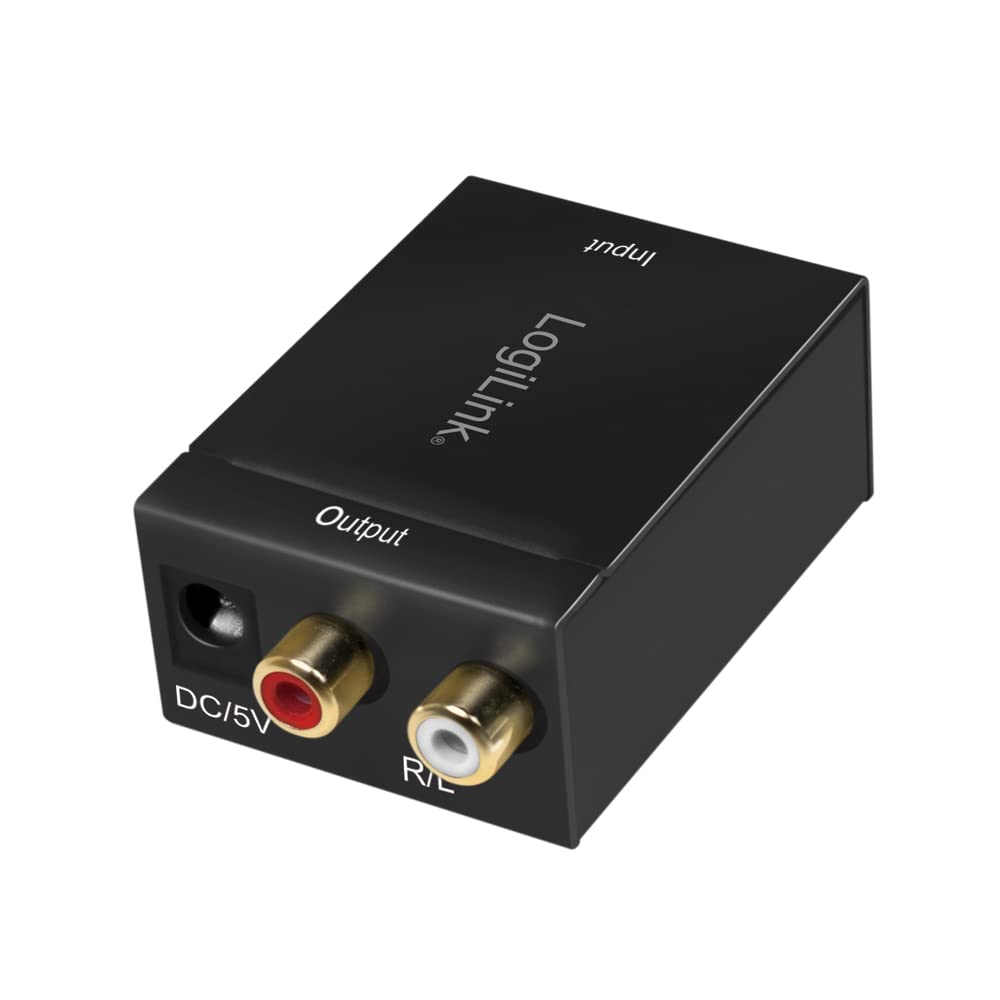 LOGILINK Koaxial und Toslink zu analog L/R Audio-Konverter