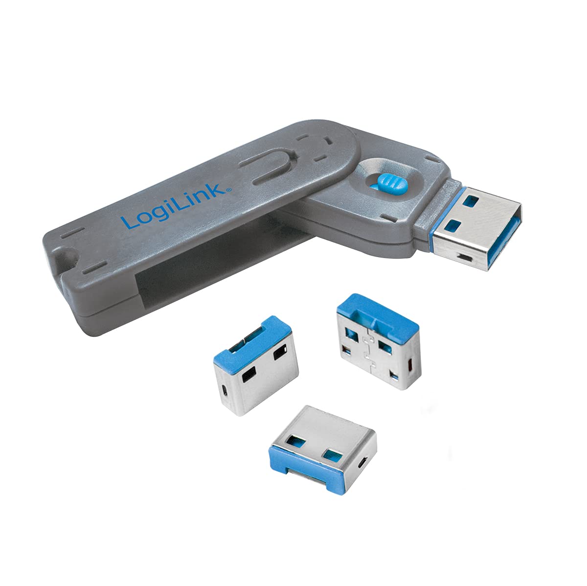 LOGILINK USB-A-Port (1x Schlüssel und 4x Schlösser)