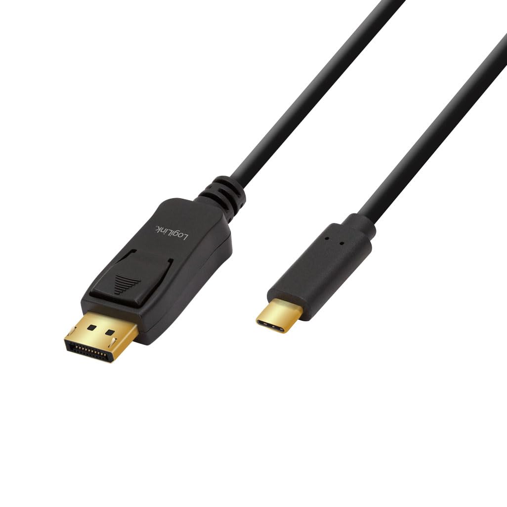 LOGILINK USB 3.2 Gen1 Typ-C Kabel, C/M zu DP/M, 4K/120Hz