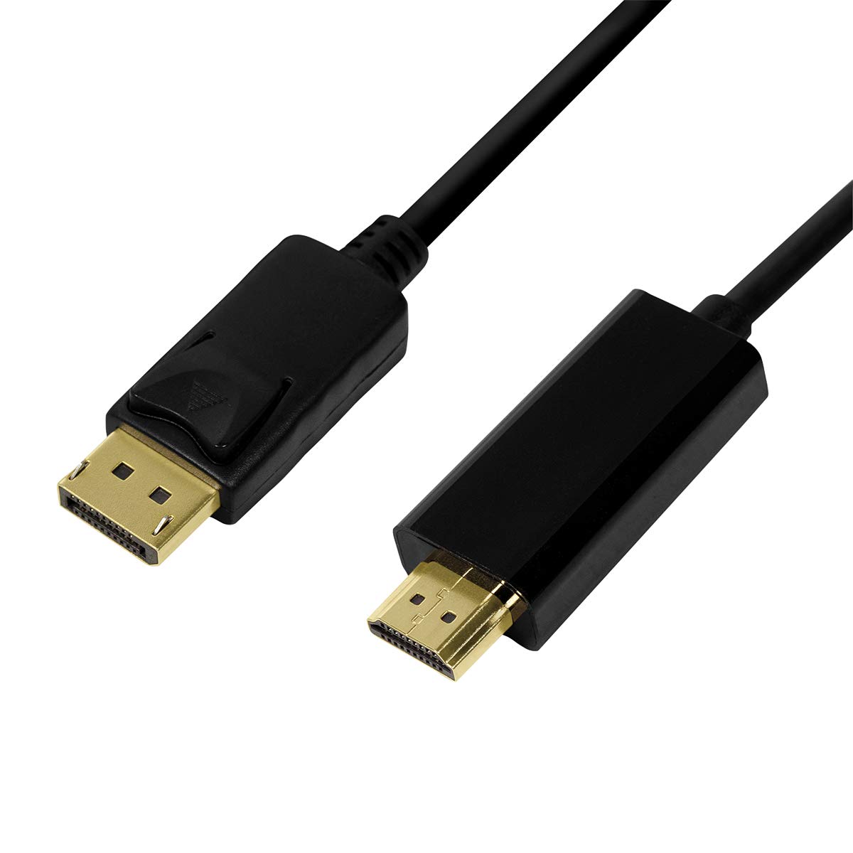 LOGILINK DisplayPort 1.2 > HDMI (ST-ST) 2m Adapterkabel 4K Schwarz