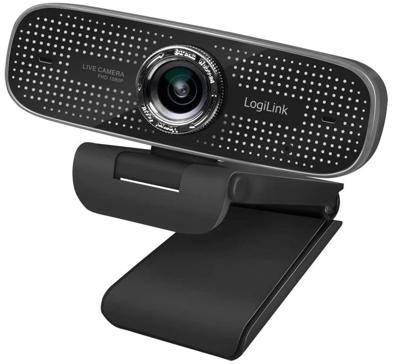 LOGILINK Webcam, 100°, microphone double, mise au point manuelle, Full HD