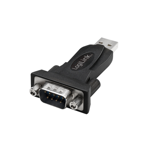 LOGILINK Adapter USB 2.0 USB-A/M zu DB9/M (RS232) schwarz