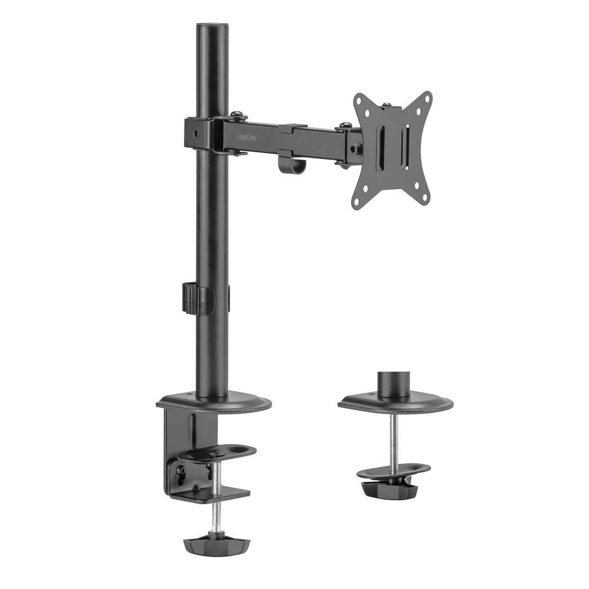 LOGILINK Monitorhalterung,Armlänge 200 mm, Stahl, Schwarz
