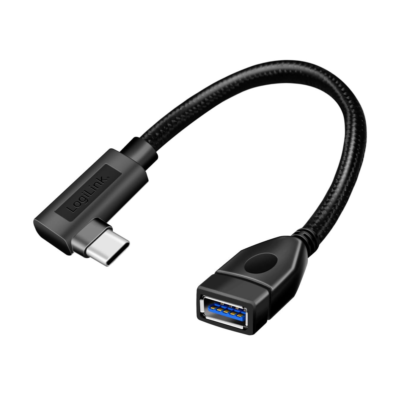 LOGILINK USB 3.2 Gen2 Typ-C Adapter, C/M > USB-A/F, OTG 0,2m