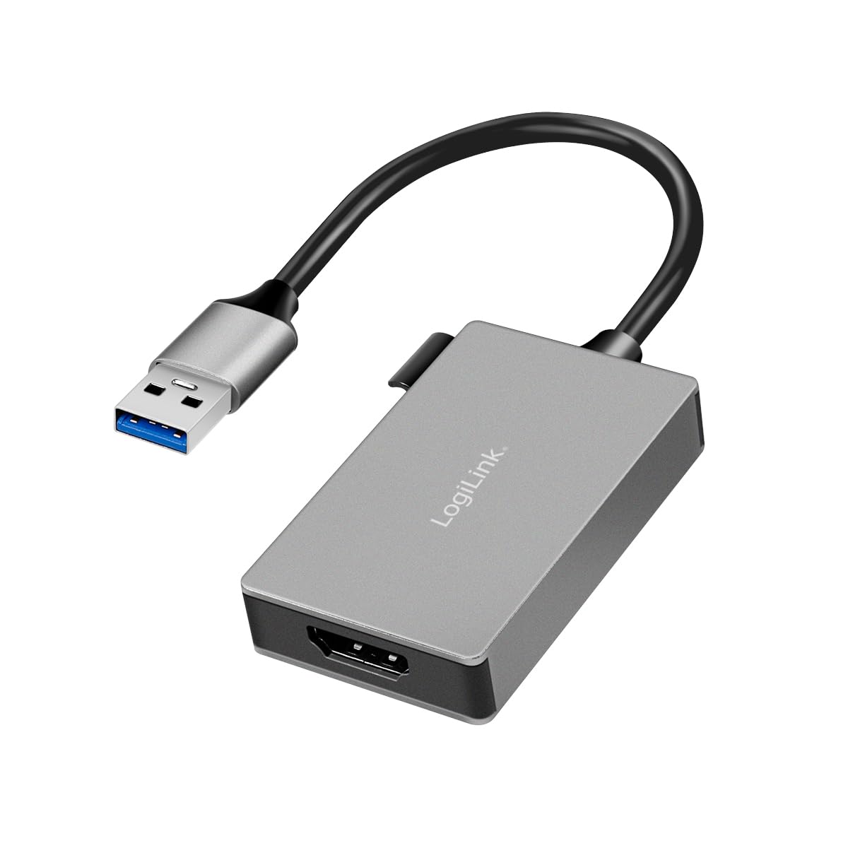 LOGILINK USB 3.0 Adapter USB-A/M > HDMI-A/F, 1080p 0,15m