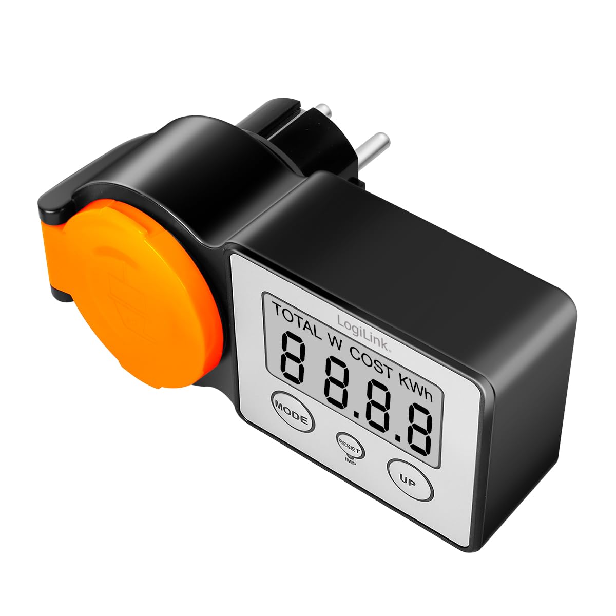 LOGILINK Außensteckdose mit Energiekostenmesser