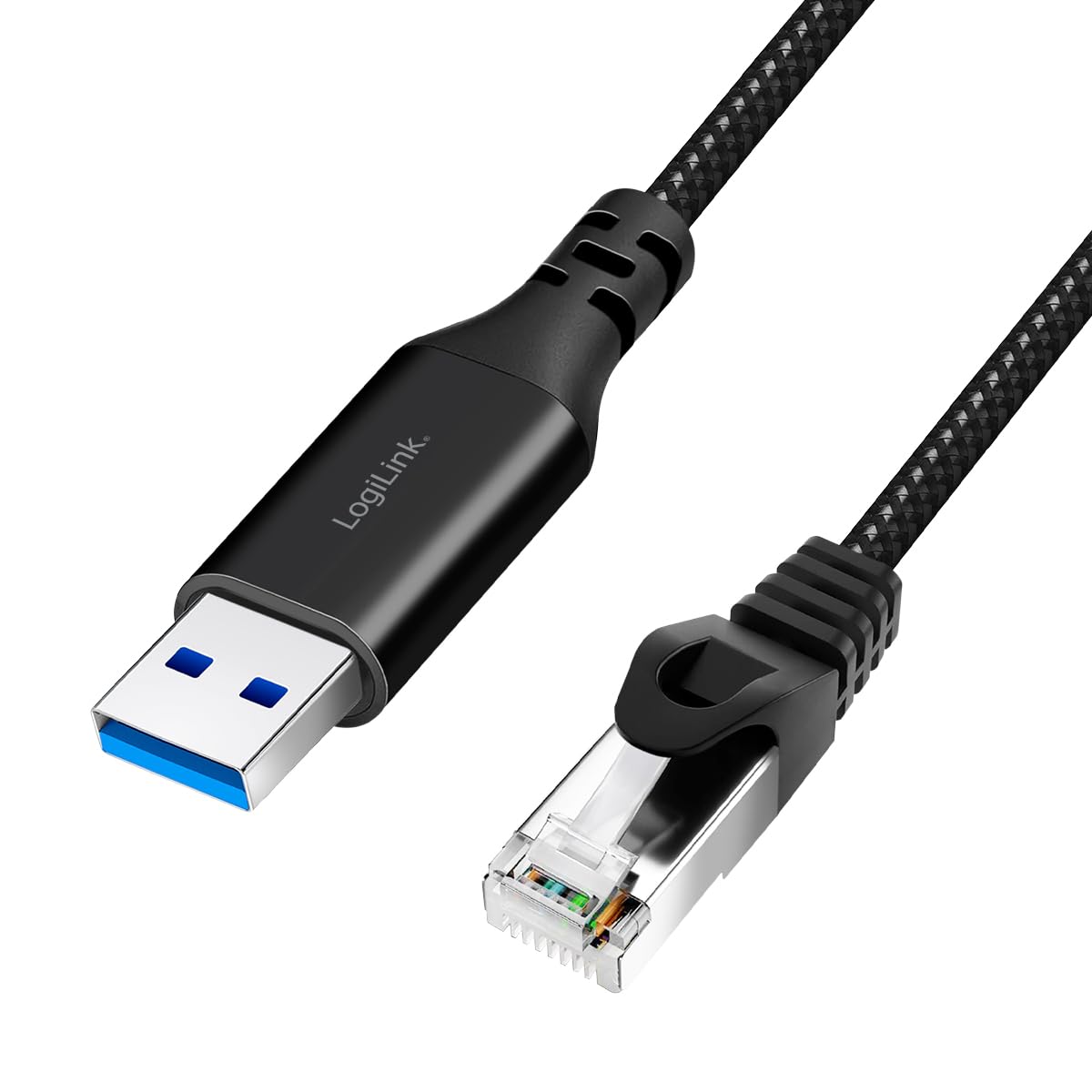 LOGILINK USB 3.0 Ethernet-Kabel, A/M > RJ45/M, 1Gbit/s, 2m