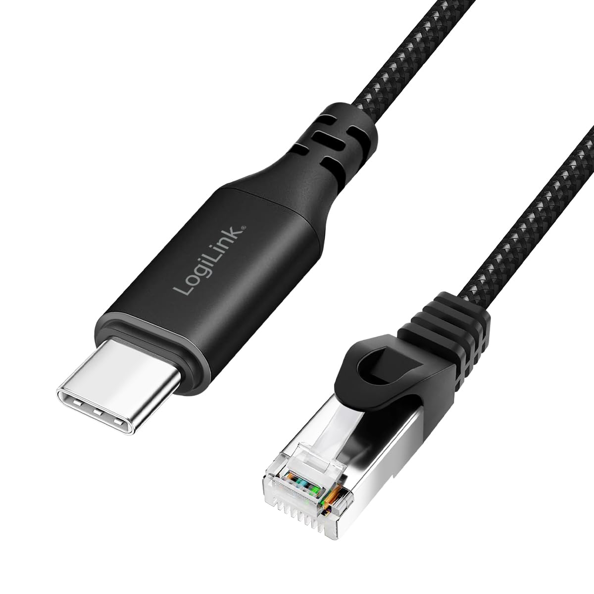 LOGILINK USB-C 3.2 Ethernet-Kabel C/M > RJ45/M 1 Gbit/s 5m