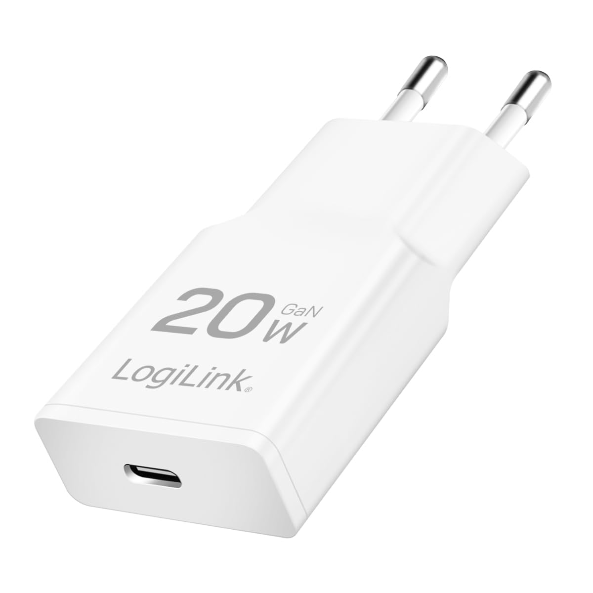 LOGILINK USB-C GaN-Ladegerät (PD), 20W, weiß