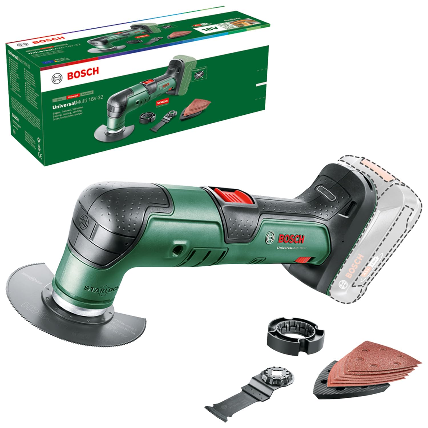 Bosch Akku-Multifunktions-Werkzeug UniversalMulti 18V-32 Solo