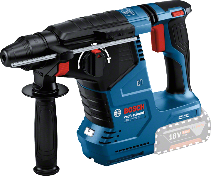 Bosch Professional Marteau perforateur sans fil GBH 18V-24 C Professional solo