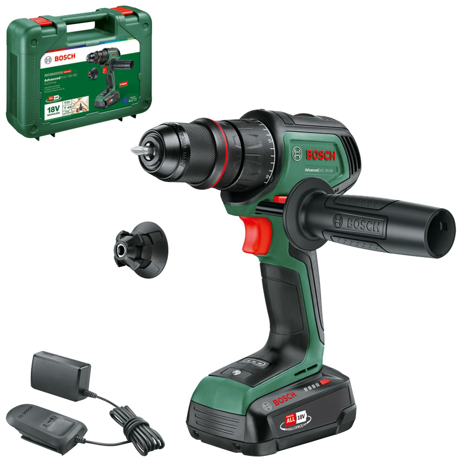 Bosch Akku-Bohrschrauber AdvancedDrill 18V-80 QuickSnap