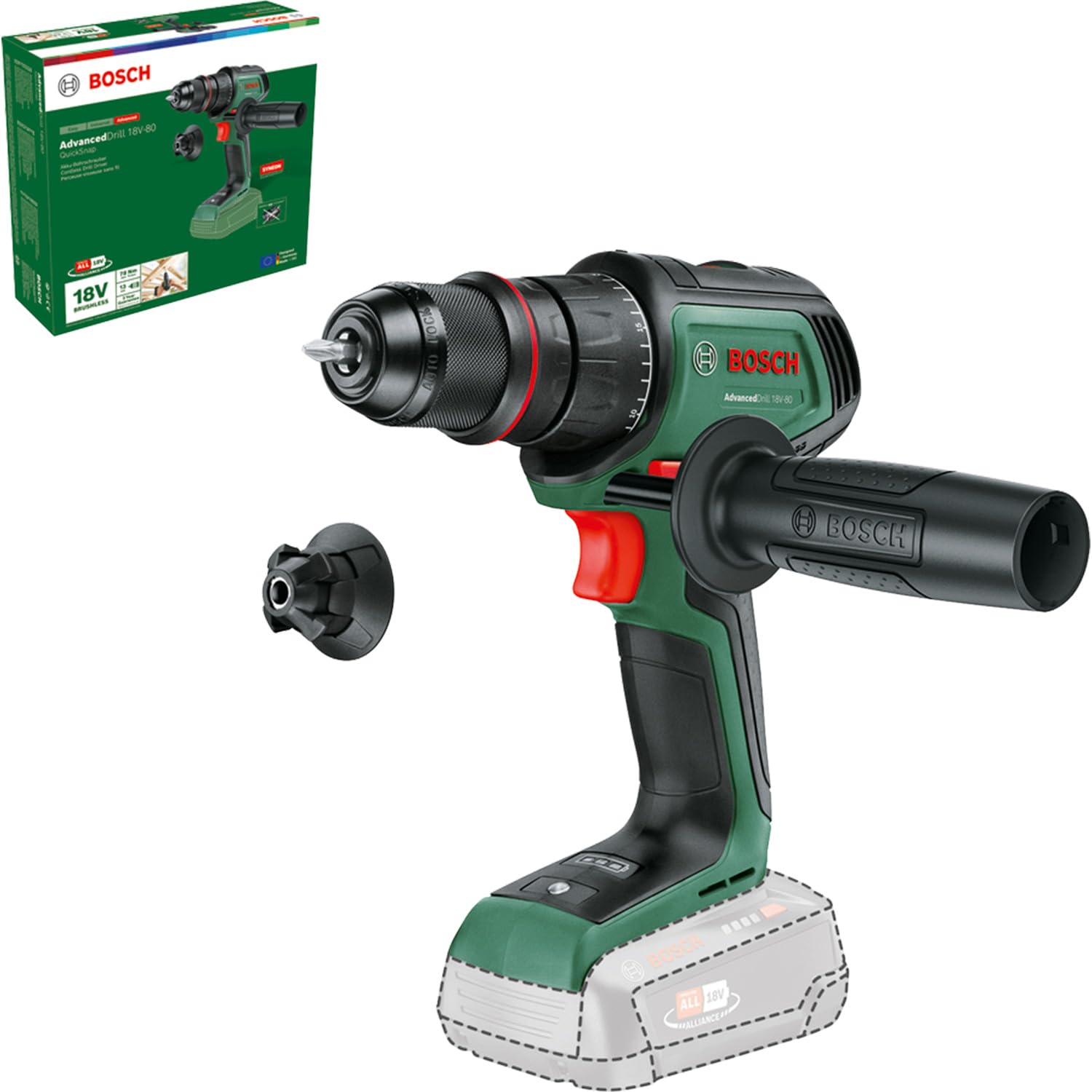Bosch Perceuse visseuse sans fil  18V 80 QUICKSNAP