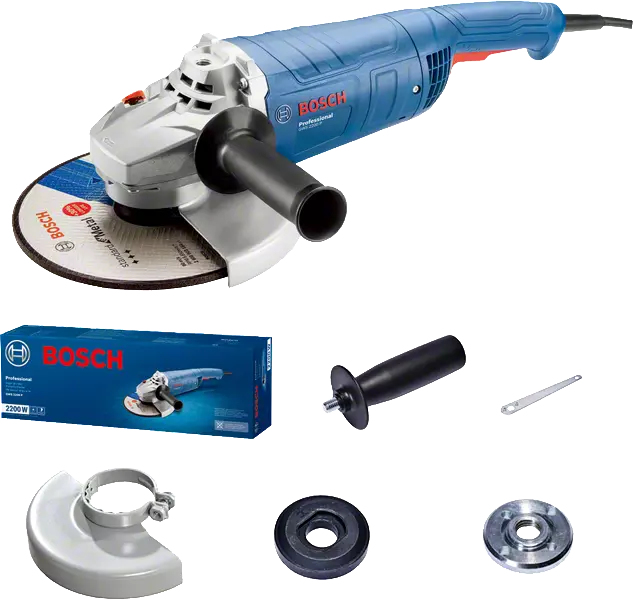 Bosch Professional meuleuse bosch GWS 2200 P 230.0 V 2200 W sans batterie avec fil 5.3 kg