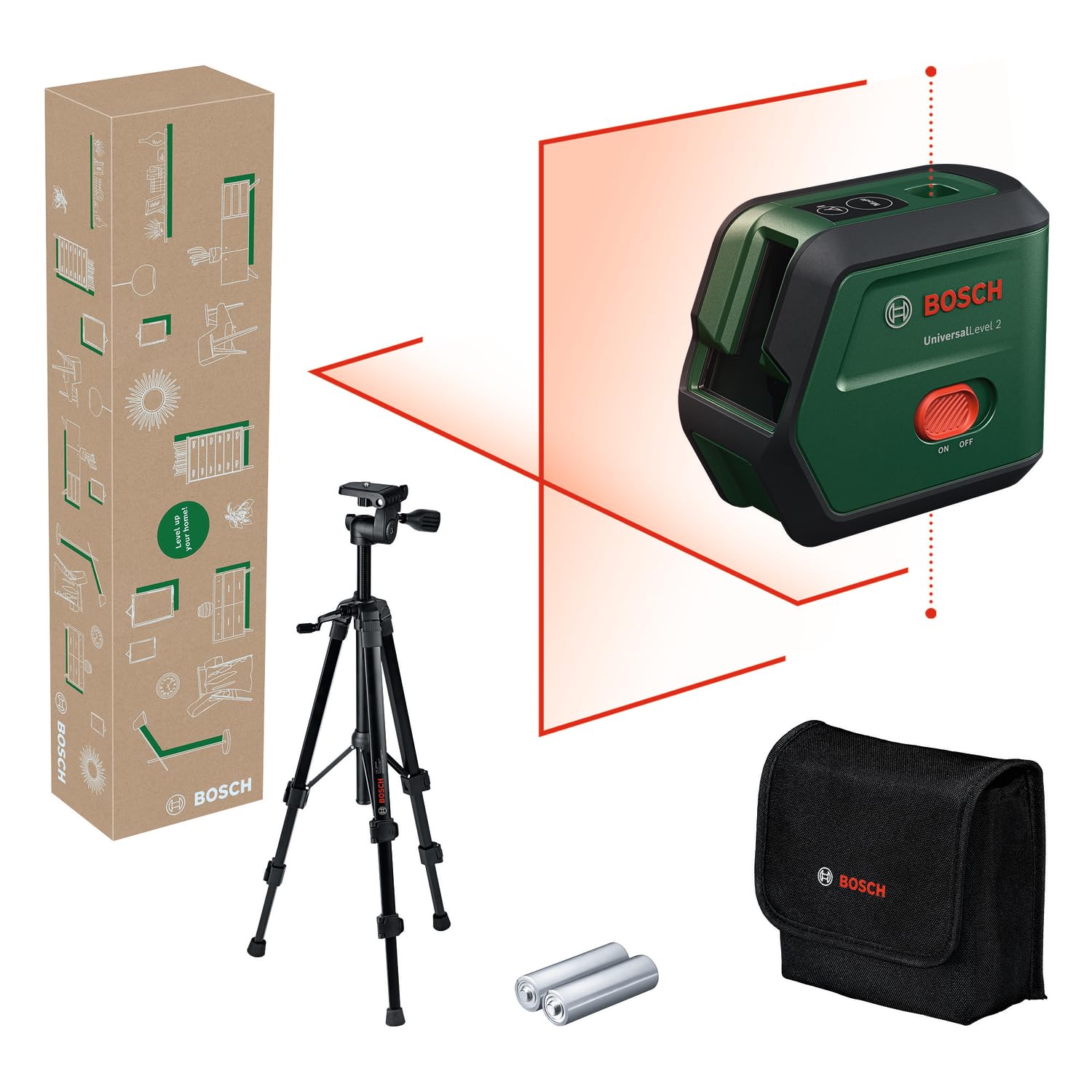Bosch Kreuzlinienlaser UniversalLevel 2 UNI Set