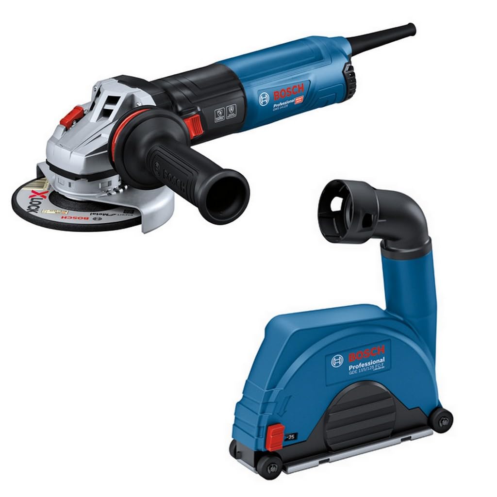 Bosch Winkelschleifer GWS 14-125 Professional + GDE 115/125