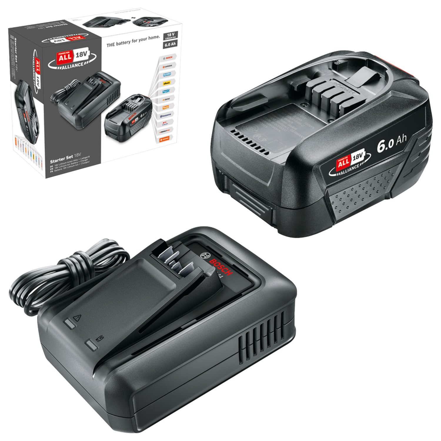 Bosch Set chargeur et batterie 18V 6AH