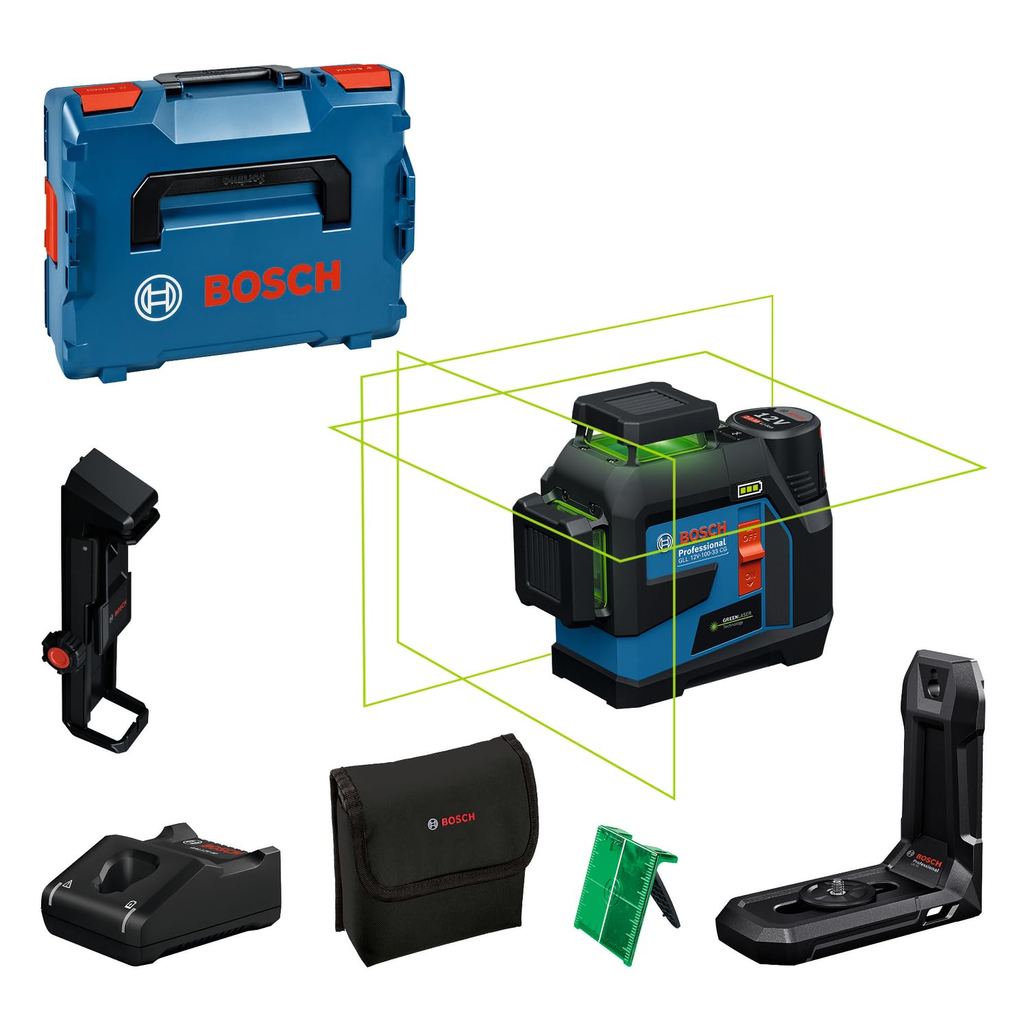 Bosch Akku-Linienlaser GLL 12V-100-33 CG Professional