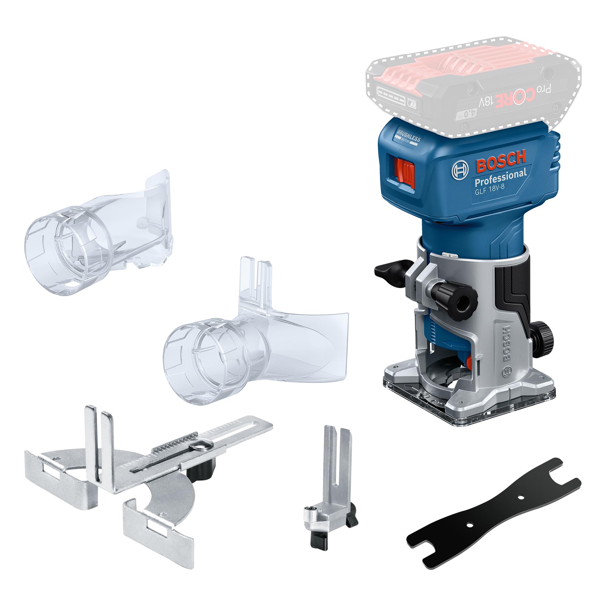Bosch Akku-Kantenfräse /-Laminatschneider GLF 18V-8 Professional solo