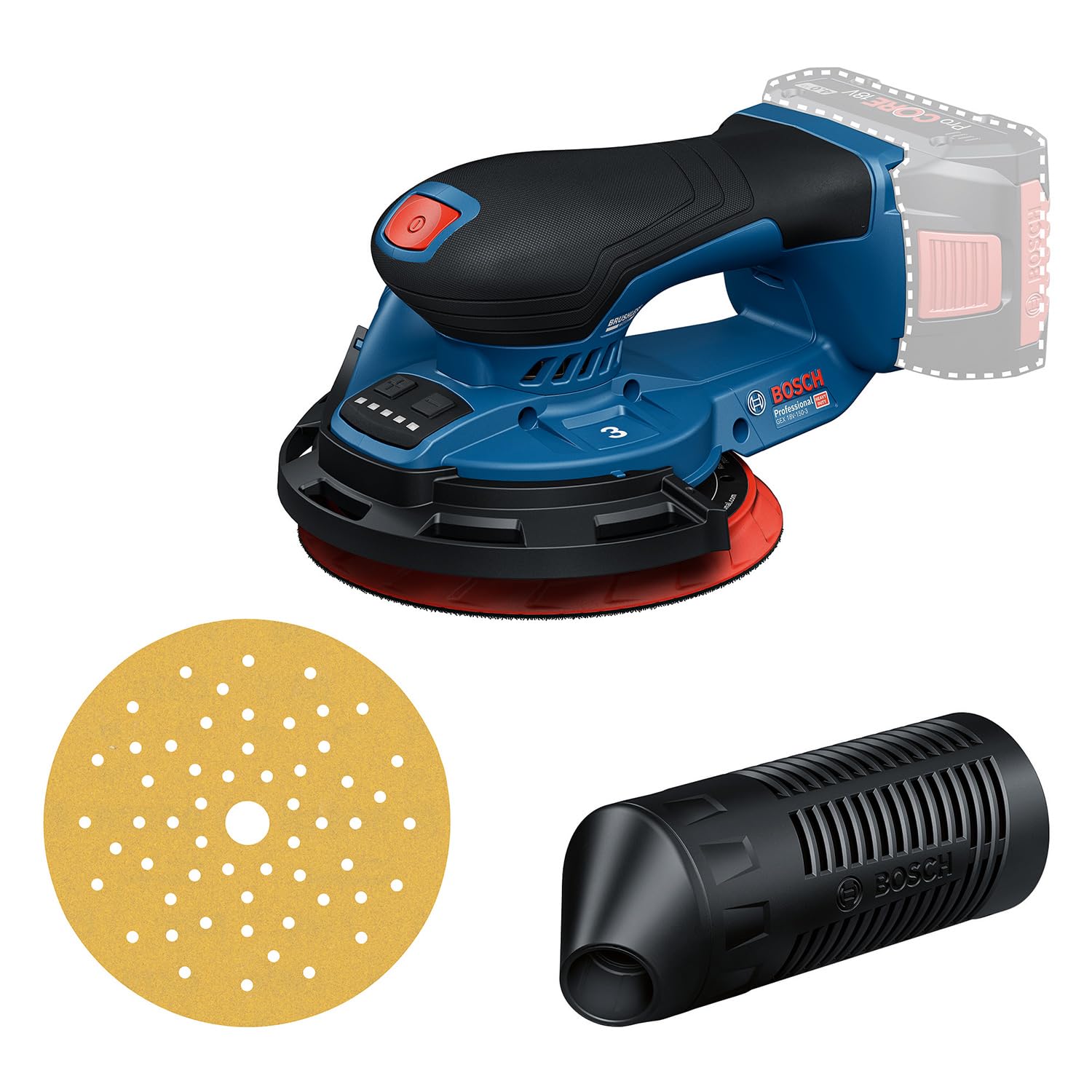Bosch Akku-Exzenterschleifer GEX 18V-150-3 Professional solo