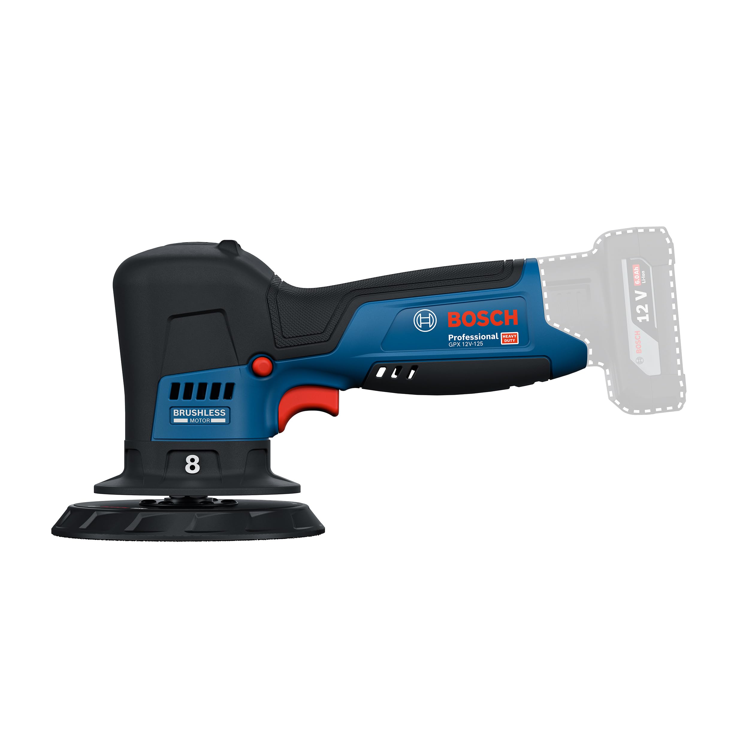 Bosch Akku-Poliermaschine GPX 12V-125 Professional solo