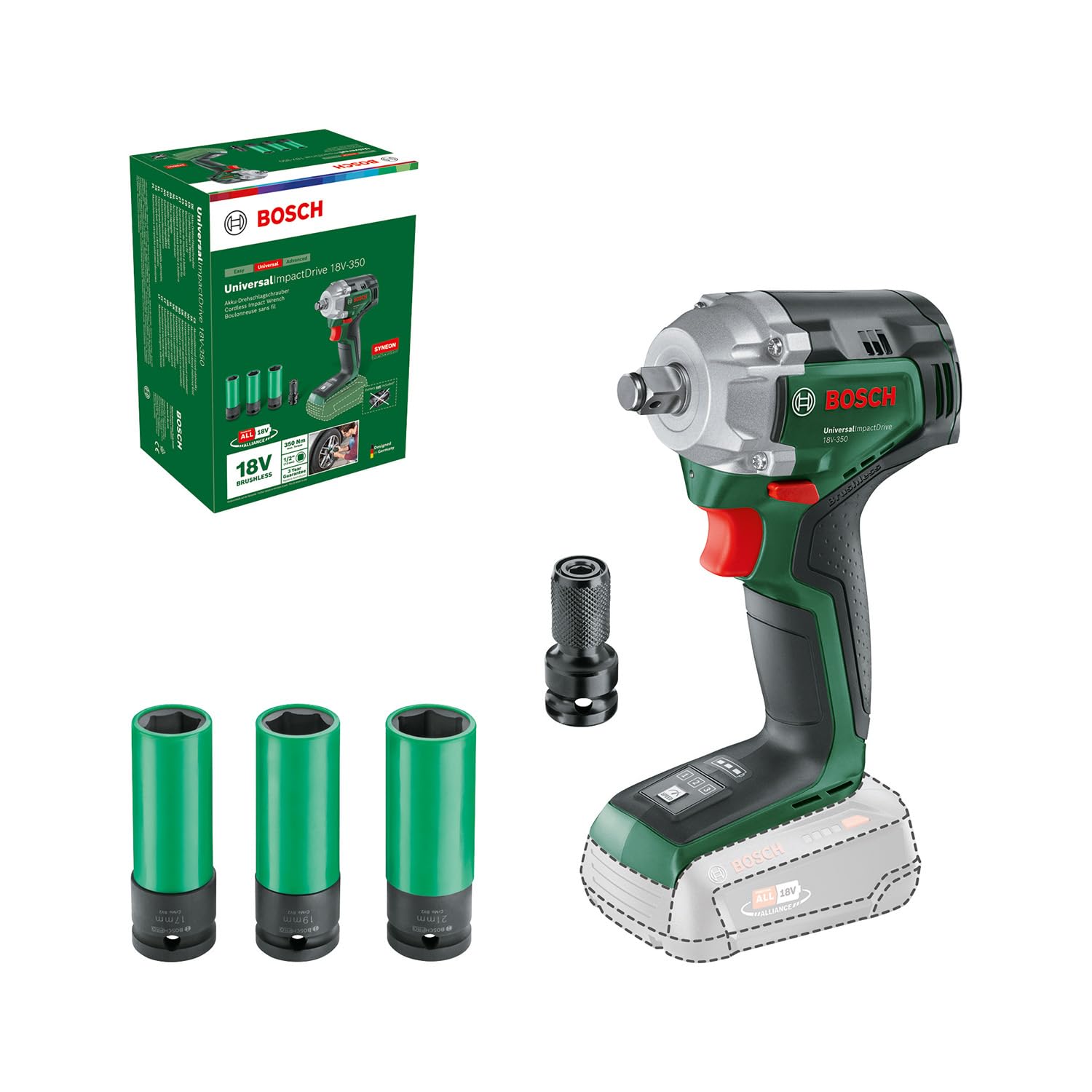 Bosch Akku-Schlagschrauber UniversalImpactDrive 18V-350 solo