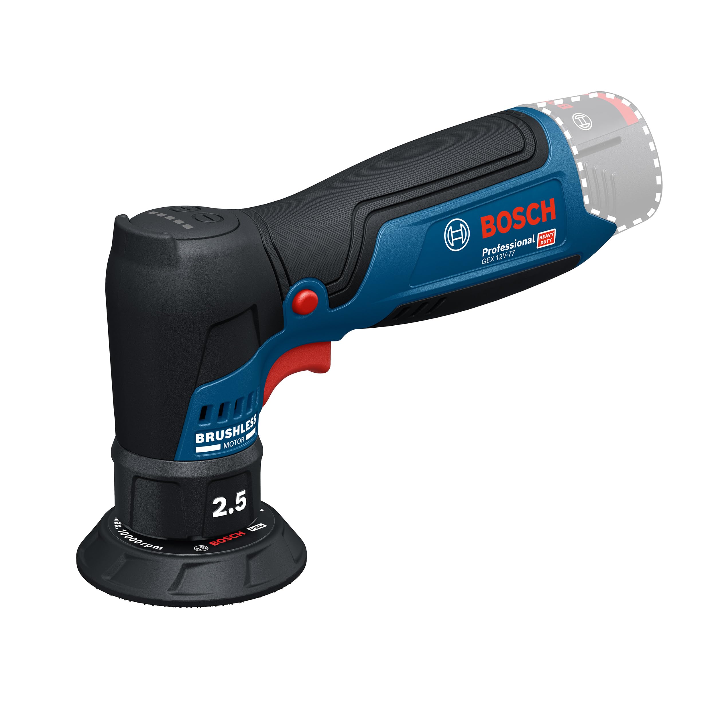 Bosch Akku-Exzenterschleifer GEX 12V-77 Professional solo