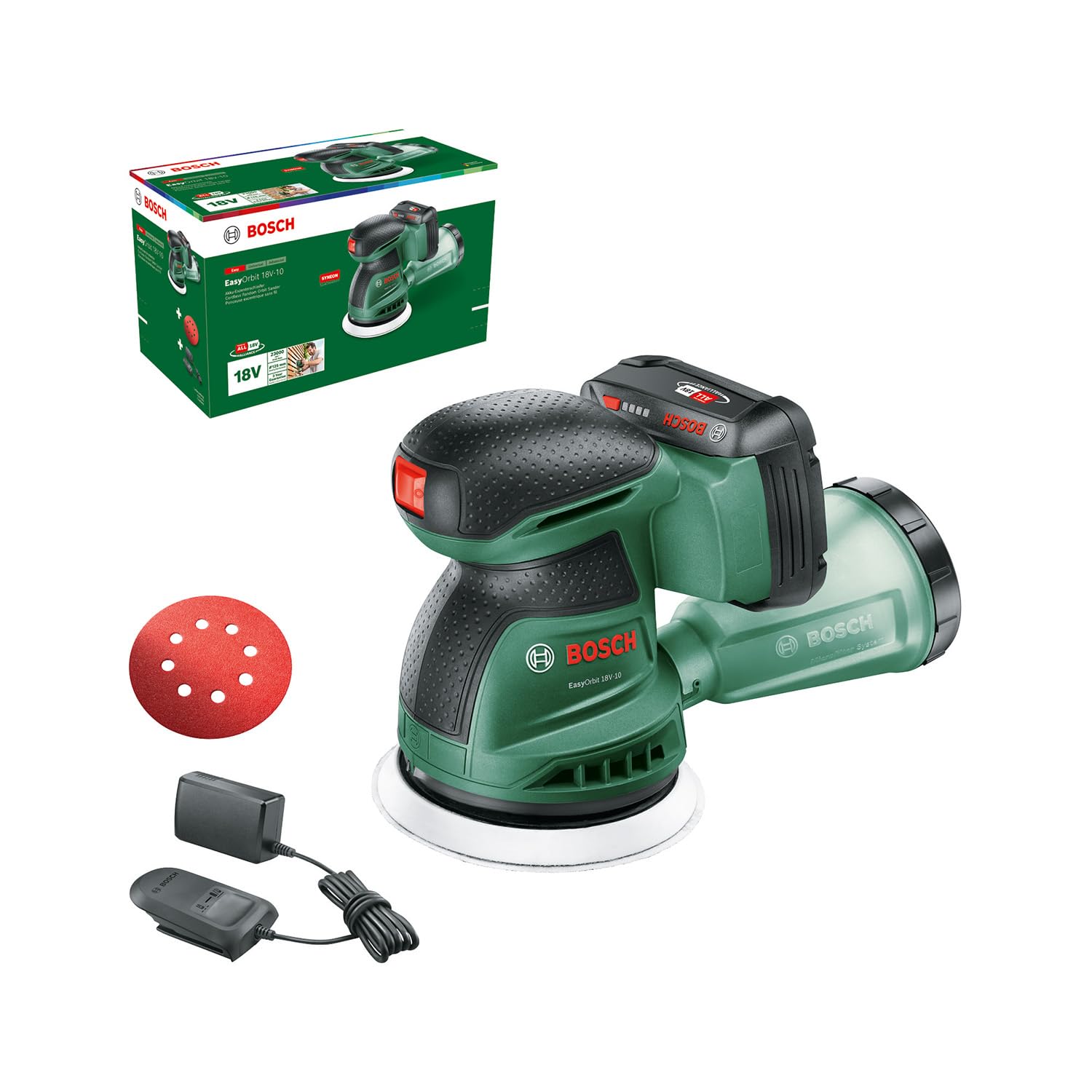 Bosch Akku-Exzenterschleifer EasyOrbit 18V-10