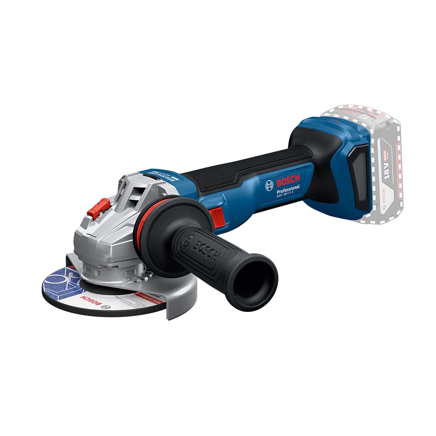 Bosch Akku-Winkelschleifer GWS 18V-11 S Professional solo