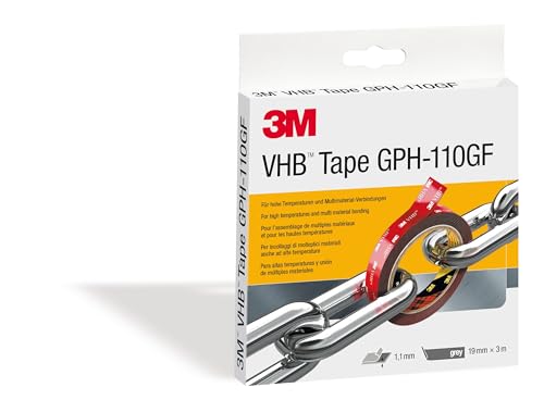 3M Ruban adhésif VHB, gris, Largeurxlongueur: 19X3 mmxm